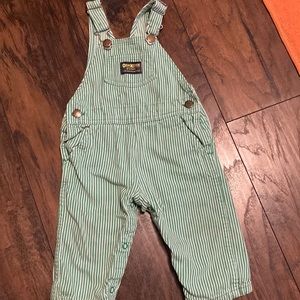 Vintage Oshkosh conductor stripe overalls